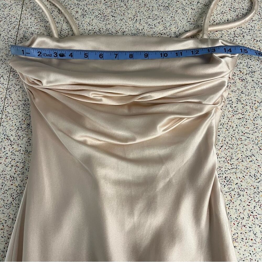 Et Ochs Gisella Silk Draped Mini Dress Sugar Cookie Pink Women’s Size 0 NWT - Picture 11 of 14